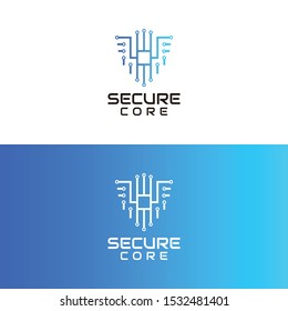 Simple logo design of Secure Connections with clean background - EPS10 - Vector.