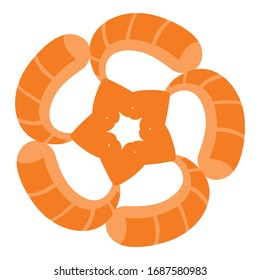 Diseño de un logotipo sencillo en naranja