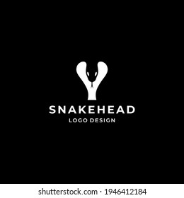 Simple logo design of snake head inside negative area.
EPS10, Vector.
