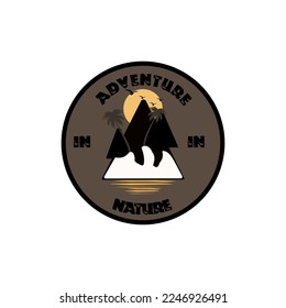 simple logo design for someone who likes adventure. suitable to be used as a personal web 