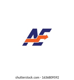 Simple logo design for Sport, AE initial with moving arrowed