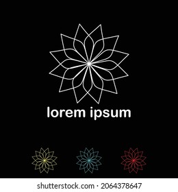 simple logo design with square base shape