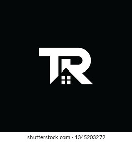 Simple Logo design of T and R Letter