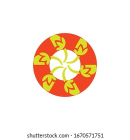 sencillo diseño de logotipo en estilo lineal de moda. emblema floral