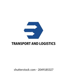 simple logo design for transport and logistic