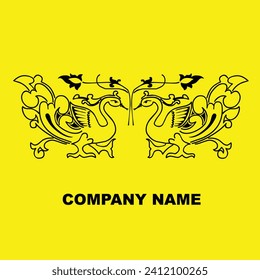 simple logo design vector art sketch drawing