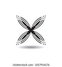 Simple Logo Design. Vector illustration. Elegant Shape Form. 