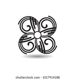Simple Logo Design. Vector illustration. Elegant Shape Form. 