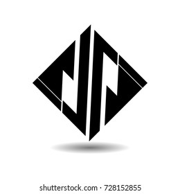 Simple Logo Design. Vector illustration. Urban Triangular Shape Form. 