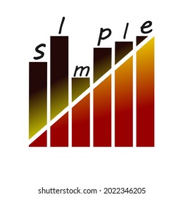simple logo design vector says simple for t-shirt