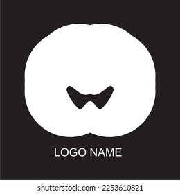 Simple logo design in white and black background color.eps