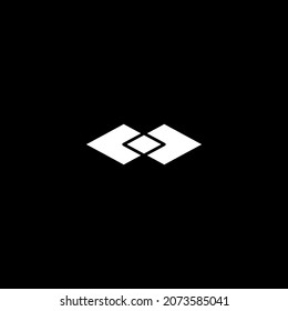 SIMPLE logo design in white square base