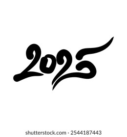 simple logo design for the year 2025