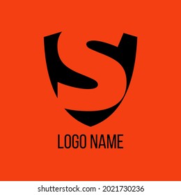 simple logo design for your business - letter S - red background 