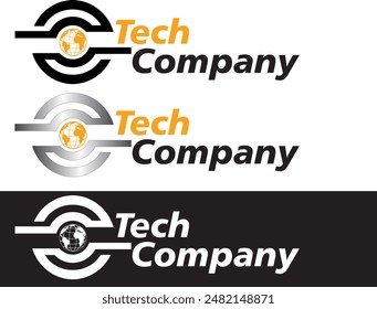 Simple logo designed for technology companies or for personal use. 