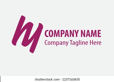 Simple logo designs in the form of W letters of different colors, intended for companies or communities, are easily edited and customized according to their use