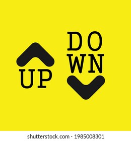 simple logo up and down, very suitable for business logos vector illustration eps 10