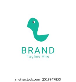 a simple logo of a duck resembling a spoon