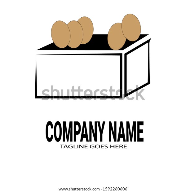 Simple\
logo, egg delivery, for your service\
company.