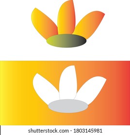 a simple logo with elegan colors