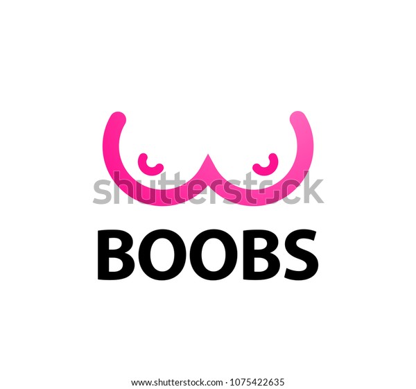 Simple Logo Female Boobs Memorable Stylish Stock Vector Royalty Free