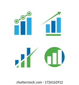 simple logo financial graph that goes up