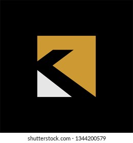 simple logo for font K  vector design