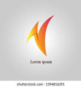 simple logo in the form of an orange bird, suitable for company and agency logos