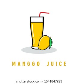 simple logo fresh mango juice 