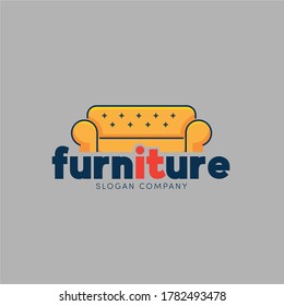 simple logo with a furniture concept