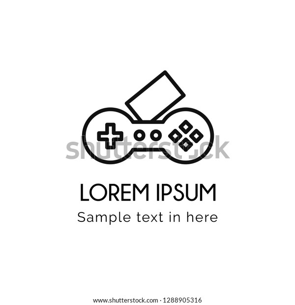 Simple Logo Game Illustration Vector Stock Vector (Royalty Free ...