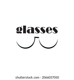 simple logo glasses vector illustration design