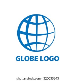 Simple logo with the globe and text example