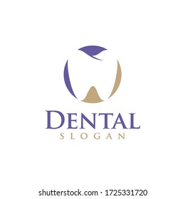 the simple logo of healthy dental teeth