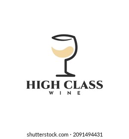 Simple Logo High Class Wine