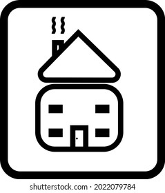 A Simple Logo Of Home Sweet Home Suitabe For Family Motel Or Rental House