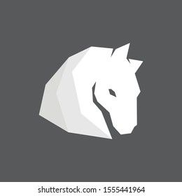 A simple logo of horse icon.