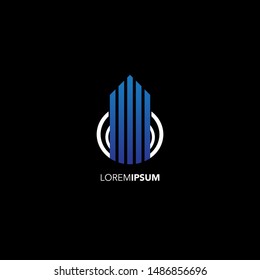 simple logo house company building home property real estate and more