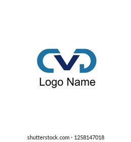 simple logo icon blue