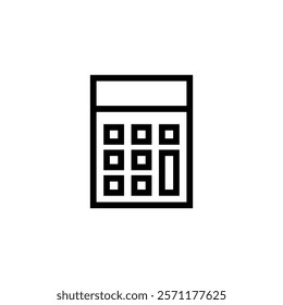 simple logo or icon of calculator