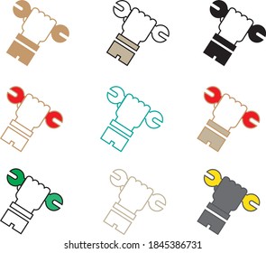 Simple logo or icon for mechanic or repair