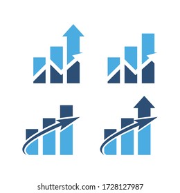 Simple Logo Icon Set Bundle Chart Logo Up