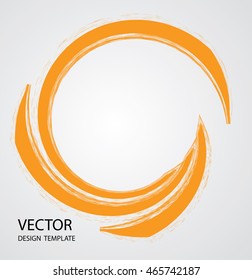 Simple Logo icons. Grunge brush Stroke Design. Vector.