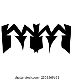 simple logo idea from tribal shape