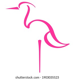 
Eineinfaches Logo mit einer Abbildung eines aufrechten Kranes