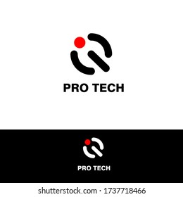 logotipo simple iq combinación de letras i y q