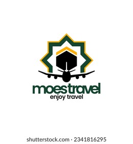 simple logo of islamic travel and tour