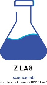 A simple logo for lab, science books, journal, etc