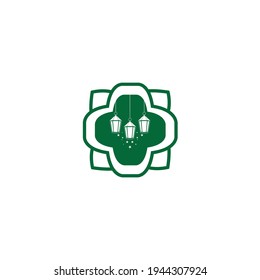 Simple Logo Lamp of Ramadan 