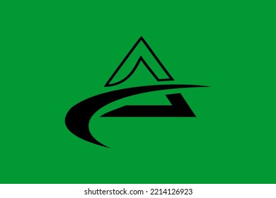 letra de logotipo simple A, adecuada para su uso como símbolo comercial